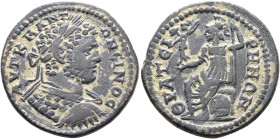 LYDIA. Thyateira. Caracalla, 198-217. Diassarion (Bronze, 26 mm, 8.27 g, 12 h). AYT K M ANTΩNЄΙΝOC Laureate and cuirassed bust of Caracalla to right, ...