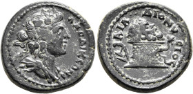 PHRYGIA. Laodicea ad Lycum. Pseudo-autonomous issue. Assarion (Bronze, 22 mm, 6.65 g, 7 h), Po. Ailios Dionysios Sabinianos, magistrate, circa 139-147...