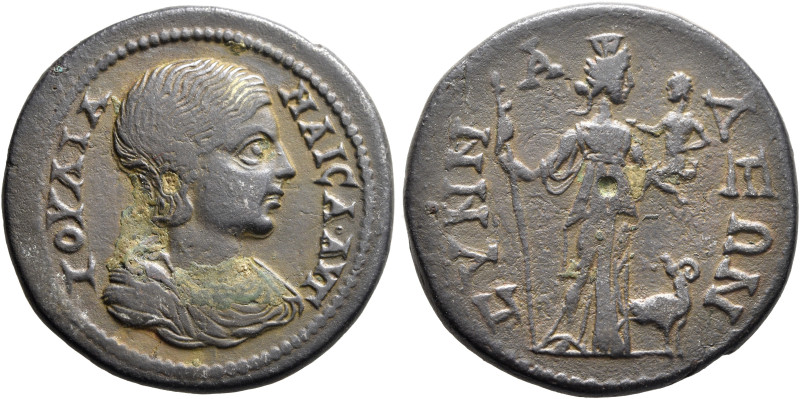 PHRYGIA. Synnada. Julia Maesa, Augusta, 218-224/5. Tetrassarion (Bronze, 30 mm, ...