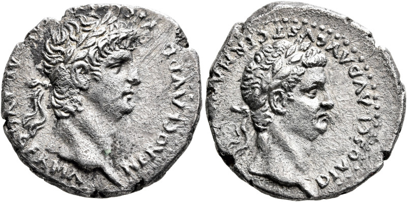 CAPPADOCIA. Caesaraea-Eusebia. Nero, with Divus Claudius, 54-68. Drachm (Silver,...