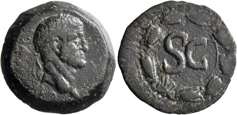 SYRIA, Seleucis and Pieria. Antioch. Galba, 68-69. 'Semis' (Bronze, 23 mm, 9.23 ...