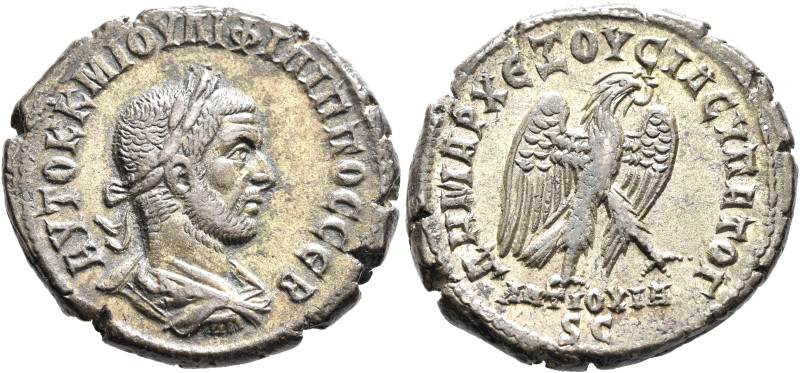 SYRIA, Seleucis and Pieria. Antioch. Philip I, 244-249. Tetradrachm (Billon, 28 ...