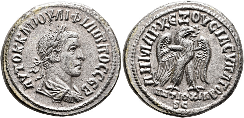 SYRIA, Seleucis and Pieria. Antioch. Philip II, 247-249. Tetradrachm (Billon, 28...