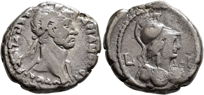 EGYPT. Alexandria. Hadrian, 117-138. Tetradrachm (Billon, 26 mm, 13.17 g, 12 h),...