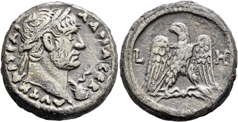 EGYPT. Alexandria. Hadrian, 117-138. Tetradrachm (Billon, 23 mm, 13.01 g, 12 h),...