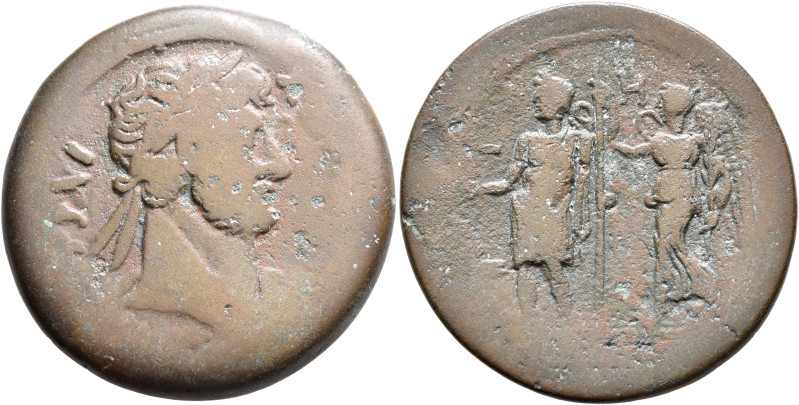 EGYPT. Alexandria. Hadrian, 117-138. Drachm (Bronze, 34 mm, 20.91 g, 12 h), RY 8...