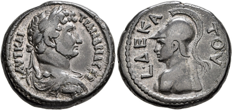 EGYPT. Alexandria. Hadrian, 117-138. Tetradrachm (Billon, 25 mm, 12.88 g, 12 h),...