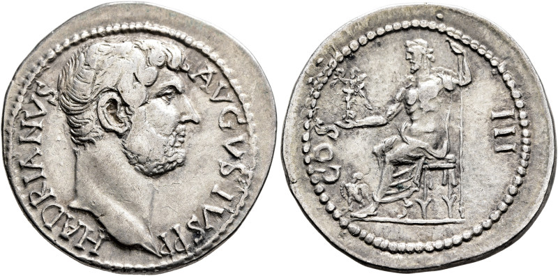 Hadrian, 117-138. Cistophorus (Silver, 28 mm, 11.00 g, 6 h), Smyrna. HADRIANVS A...