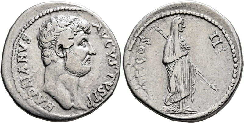 Hadrian, 117-138. Cistophorus (Silver, 27 mm, 11.00 g, 7 h), Sardis. HADRIANVS A...