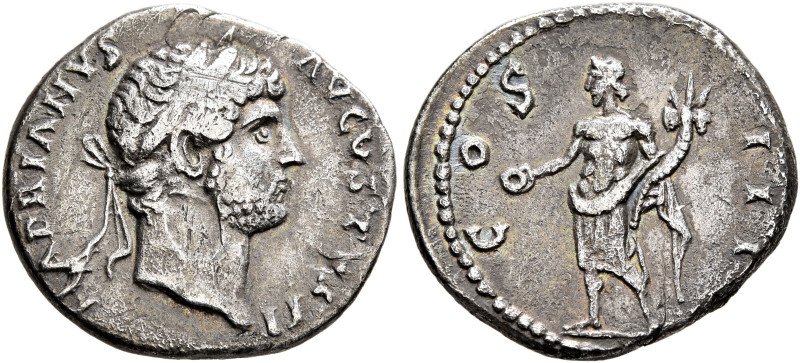 Hadrian, 117-138. Denarius (Silver, 19 mm, 2.79 g, 6 h), uncertain mint in the E...