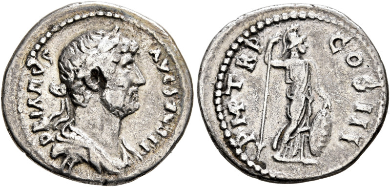 Hadrian, 117-138. Denarius (Silver, 19 mm, 3.21 g, 6 h), uncertain mint in the E...