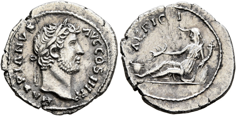 Hadrian, 117-138. Denarius (Silver, 20 mm, 2.42 g, 6 h), uncertain mint in the E...