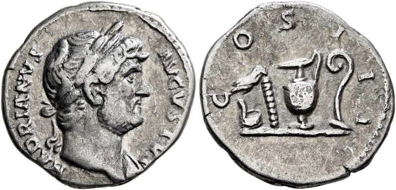 Hadrian, 117-138. Denarius (Silver, 18 mm, 2.97 g, 6 h), Rome, circa 125-126/7. ...