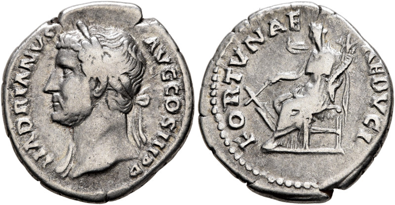 Hadrian, 117-138. Denarius (Silver, 19 mm, 3.32 g, 6 h), Rome, circa 130. HADRIA...