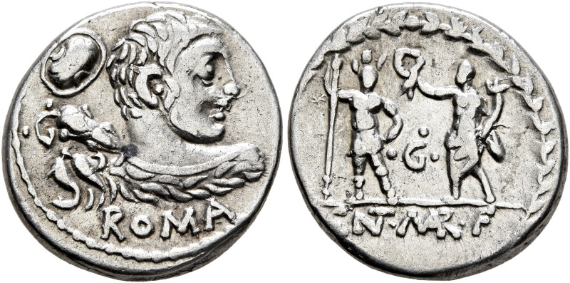 P. Cornelius Lentulus Marcellinus, 100 BC. Denarius (Silver, 18 mm, 3.80 g, 12 h...