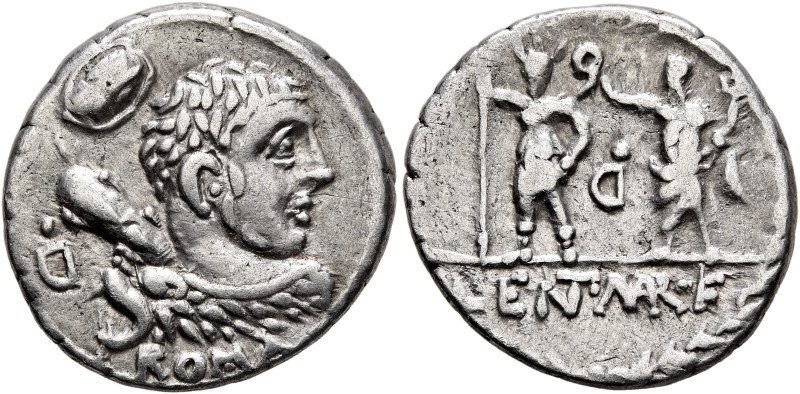 P. Cornelius Lentulus Marcellinus, 100 BC. Denarius (Silver, 17 mm, 3.79 g, 12 h...