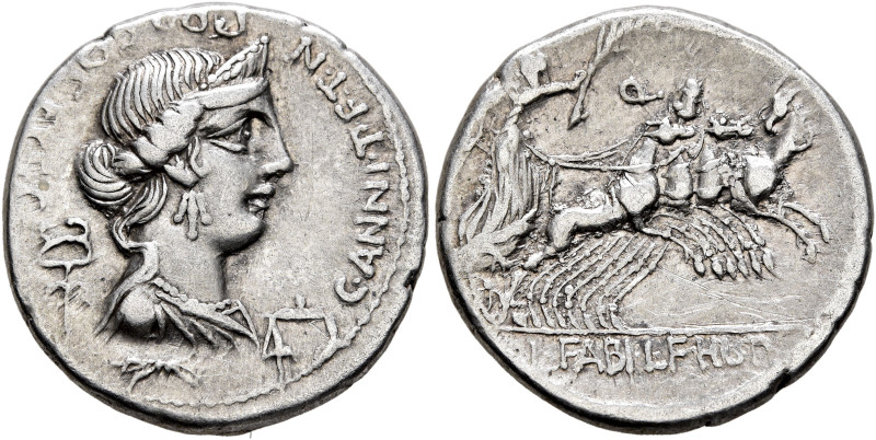 C. Annius T.f. T.n., 82-81 BC. Denarius (Silver, 19 mm, 3.84 g, 8 h), uncertain ...