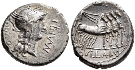 L. Manlius Torquatus, 82 BC. Denarius (Silver, 17 mm, 3.80 g, 3 h), with L. Cornelius Sulla, military mint moving with Sulla. L•MANLI - PRO Q Head of ...