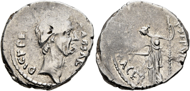 Julius Caesar, 49-44 BC. Denarius (Silver, 18 mm, 3.77 g, 2 h), P. Sepullius Mac...