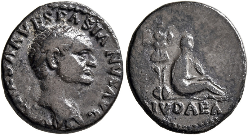 Vespasian, 69-79. Denarius (Silver, 18 mm, 3.26 g, 6 h), Rome, 69/70. IMP CAESAR...