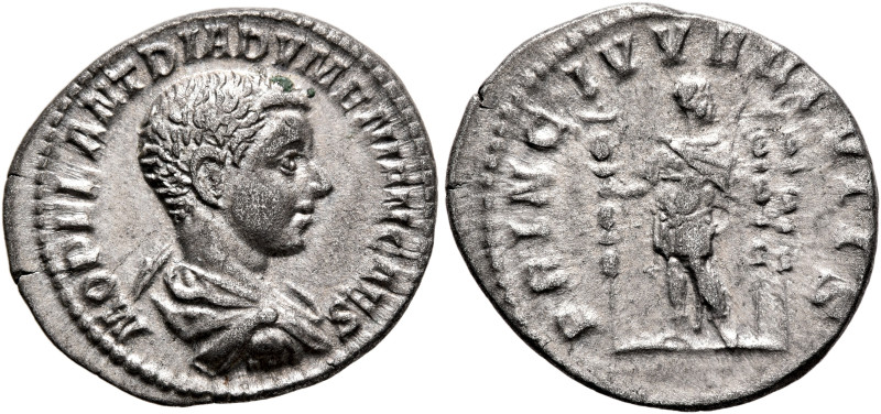 Diadumenian, 218. Denarius (Silver, 20 mm, 2.95 g, 6 h), Rome, summer 217-early ...