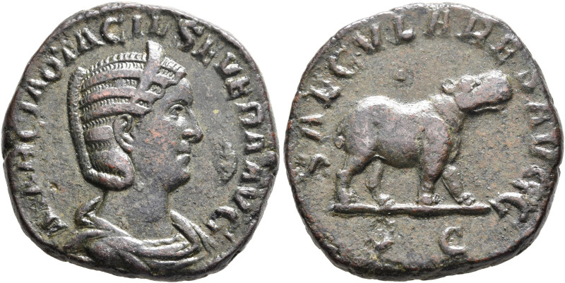 Otacilia Severa, Augusta, 244-249. Sestertius (Orichalcum, 23 mm, 15.68 g, 12 h)...