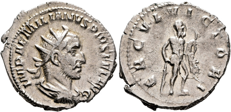 Aemilian, 253. Antoninianus (Silver, 22 mm, 3.12 g, 7 h), Rome. IMP AEMILIANVS P...