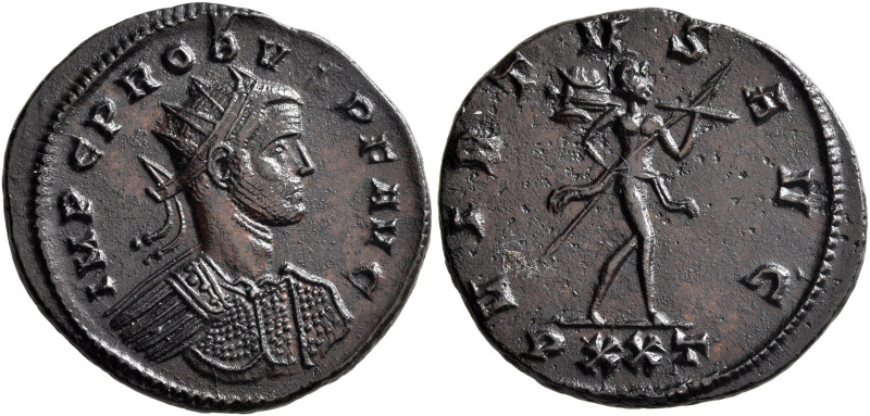 Probus, 276-282. Antoninianus (Bronze, 23 mm, 4.08 g, 11 h), Ticinum, 277-278. I...