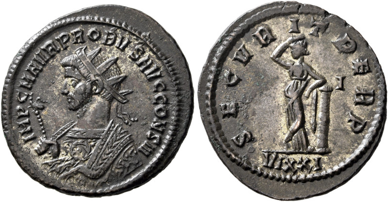 Probus, 276-282. Antoninianus (Silvered bronze, 24 mm, 3.47 g, 6 h), Ticinum, 28...