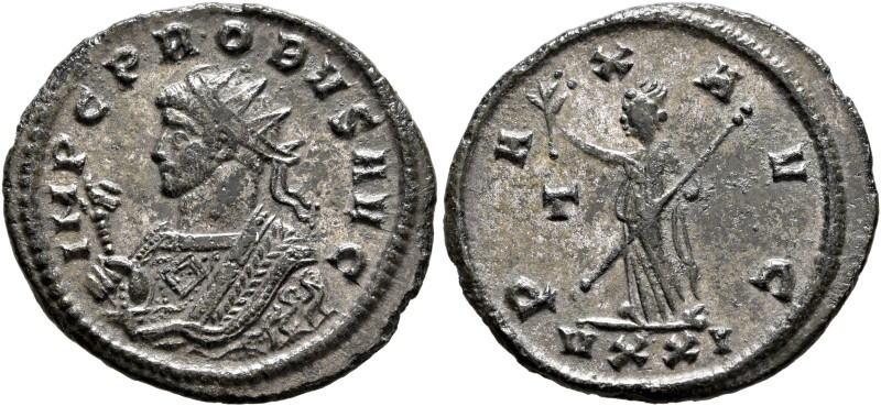 Probus, 276-282. Antoninianus (Silvered bronze, 23 mm, 3.40 g, 6 h), Ticinum, 28...