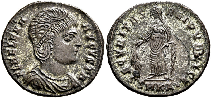 Helena, Augusta, 324-328/30. Follis (Silvered bronze, 20 mm, 2.77 g, 12 h), Cyzi...