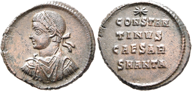 Constantine II, as Caesar, 316-337. Follis (Bronze, 19 mm, 2.25 g, 6 h), Antioch...