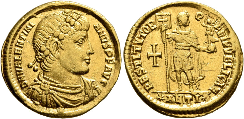 Valentinian I, 364-375. Solidus (Gold, 21 mm, 4.35 g, 5 h), Antiochia, 364. D N ...