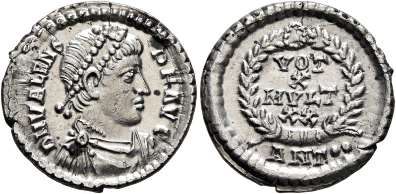 Valens, 364-378. Siliqua (Silver, 18 mm, 1.95 g, 12 h), Antiochia, 367-375. D N ...