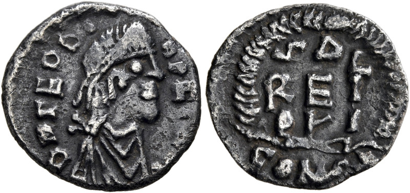 Leo I, 457-474. Half Siliqua (Silver, 15 mm, 1.04 g, 6 h), a contemporary imitat...