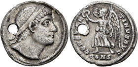 Constantine I, 307/310-337. Siliqua (Silver, 19 mm, 2.88 g, 6 h), Constantinople, March 326. Plain-diademed head of Constantine I to right. Rev. CONST...