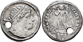 Constantine I, 307/310-337. Siliqua (Silver, 19 mm, 2.92 g, 11 h), Siscia, early 327. Plain-diademed head of Constantine I to right. Rev. CONSTAN-TINV...