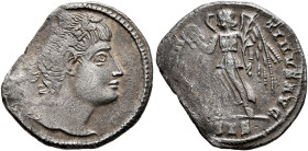 Constantine I, 307/310-337. Siliqua (Silver, 18 mm, 3.05 g, 6 h), celebrating Constantine I's tricennalia, Siscia, 335-336. Laurel-and-rosette-diademe...