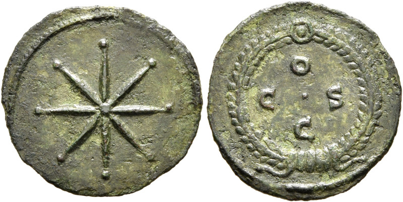 Commemorative Series, 317-320 (?). AE (Bronze, 17 mm, 0.93 g), Thessalonica (?)....