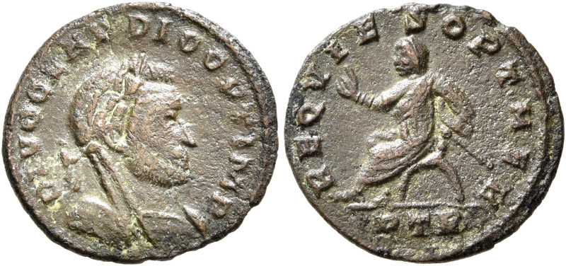 Divus Claudius II Gothicus, died 270. Half Follis (Bronze, 16 mm, 1.24 g, 6 h), ...