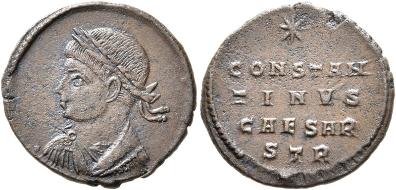 Constantine II, as Caesar, 316-337. Follis (Bronze, 18 mm, 2.20 g, 7 h), Treveri...