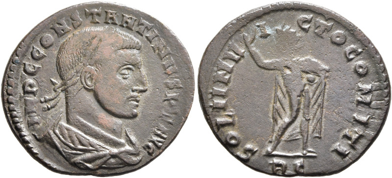 Constantine I, 307/310-337. Follis (Bronze, 23 mm, 3.72 g, 12 h), Rome, 312-313....