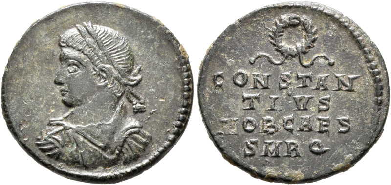 Constantius II, as Caesar, 324-337. Follis (Bronze, 18 mm, 2.22 g, 6 h), Rome, l...