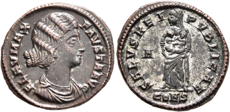 Fausta, Augusta, 324-326. Follis (Silvered bronze, 20 mm, 2.91 g, 6 h), Constant...