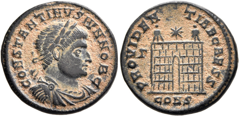 Constantine II, as Caesar, 316-337. Follis (Bronze, 19 mm, 3.13 g, 12 h), Consta...