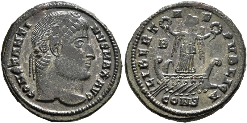 Constantine I, 307/310-337. Follis (Silvered bronze, 20 mm, 3.14 g, 12 h), Const...