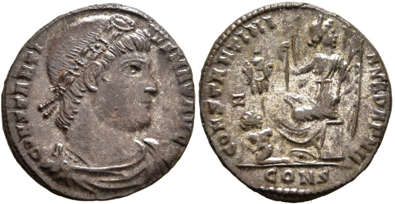 Constantine I, 307/310-337. Follis (Silvered bronze, 20 mm, 2.67 g, 6 h), Consta...