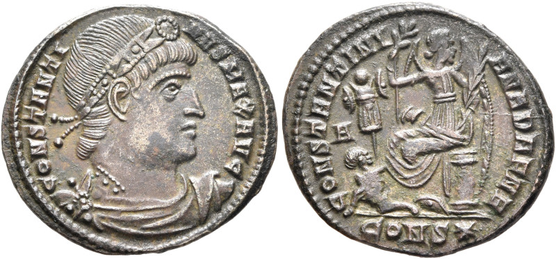 Constantine I, 307/310-337. Follis (Bronze, 20 mm, 2.72 g, 6 h), Constantinopoli...