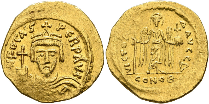 Phocas, 602-610. Solidus (Gold, 20 mm, 4.35 g, 7 h), Constantinopolis, 603-607. ...