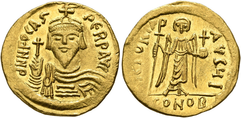 Phocas, 602-610. Solidus (Gold, 4.50 g), Constantinopolis, 607-610. dN N FOCAS P...